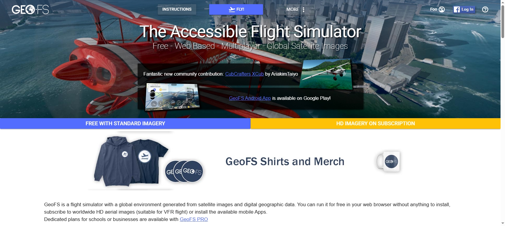 GeoFS飞行模拟器